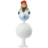 Spitze, Figuren Christbaumspitze Spielen im Schnee Ø 8cm / 21,5cm Inge-Glas Christbaumschmuck