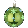 Christbaumkugel Anderswelt Sternenhimmel Mintgrün Opal Ø 8cm Inge Glas® Christbaumschmuck