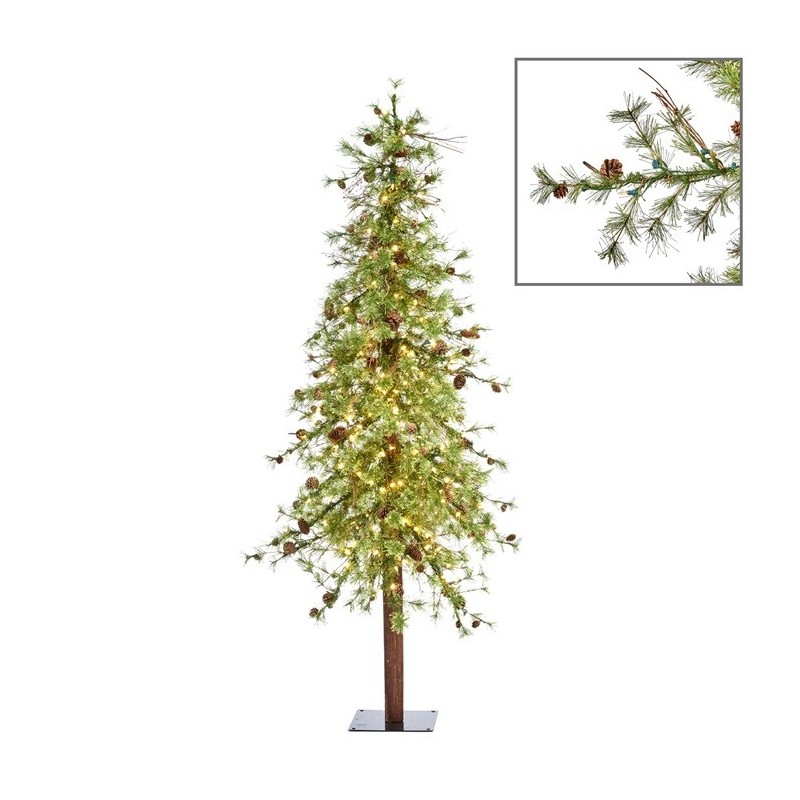 Lärche Weihnachtsbaum, künstlicher Christbaum 210cm, beleuchtet