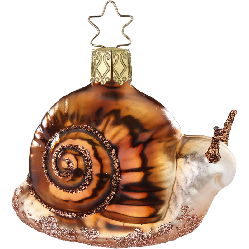 Schnecke 6cm Inge-Glas® Waldweihnacht Weihnachtsschmuck