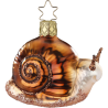 Schnecke 6cm Inge-Glas® Waldweihnacht Weihnachtsschmuck