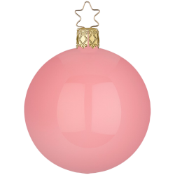 Christbaumkugeln rosa emaille Ø 8cm - Inge-Glas Christbaumschmuck