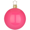 Christbaumkugeln pink emaille Ø 8cm - Inge-Glas Christbaumschmuck