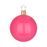 Christbaumkugeln pink emaille Ø 6cm - Inge-Glas Christbaumschmuck