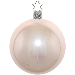 Christbaumkugeln champagner opal Ø 8cm - Inge-Glas Christbaumschmuck