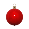 Christbaumkugeln rot opal Ø 6cm - Inge-Glas Christbaumschmuck