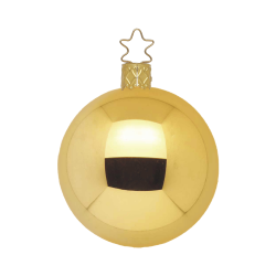 Christbaumkugeln gold, inkagold glänzend Ø 6cm - Inge-Glas Christbaumschmuck