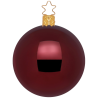 Christbaumkugeln Anderswelt Ø12cm Portwein rot Inge Glas® Schmuck Christbaumschmuck