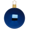 Christbaumkugeln Anderswelt Ø12cm Mitternacht Blau glänzend Inge Glas® Schmuck Christbaumschmuck