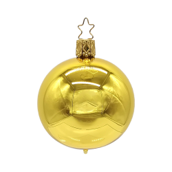 Christbaumkugeln gelbgold glänzend Ø 6cm - Inge-Glas Christbaumschmuck