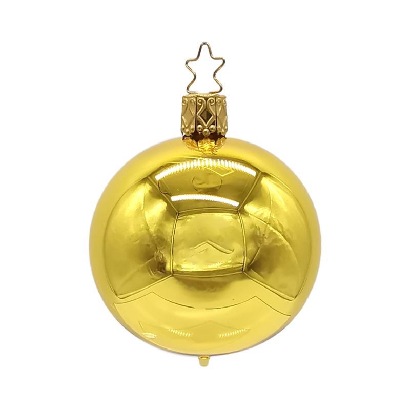 Christbaumkugeln gelbgold glänzend Ø 6cm - Inge-Glas Christbaumschmuck