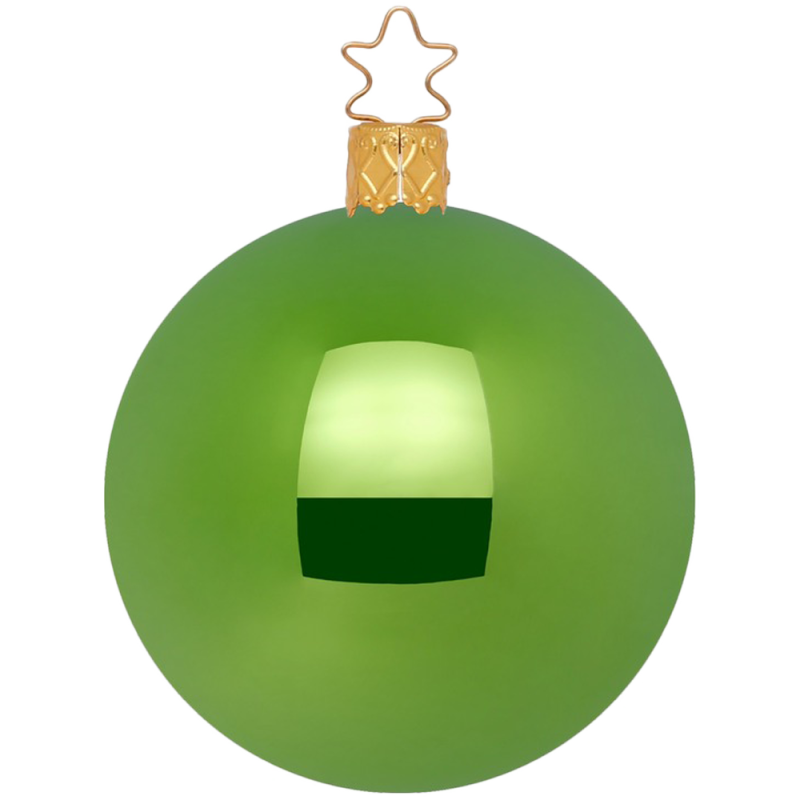 Christbaumkugeln Anderswelt Ø 8cm Mintgrün opal glänzend Inge Glas® Schmuck Christbaumschmuck