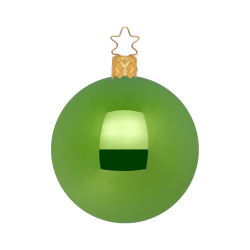 Christbaumkugeln Anderswelt Ø 6cm Mintgrün opal glänzend Inge Glas® Schmuck Christbaumschmuck