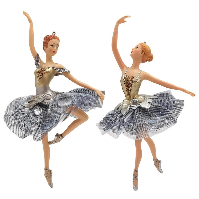 Ballerina Set, Ballett Tänzerin 18cm, Delftblau - Goodwill