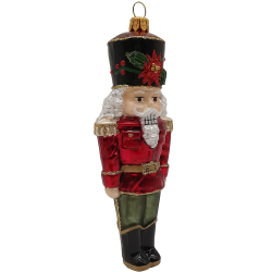 Nussknacker Weihnachtsstern 13cm  - Christbaumschmuck