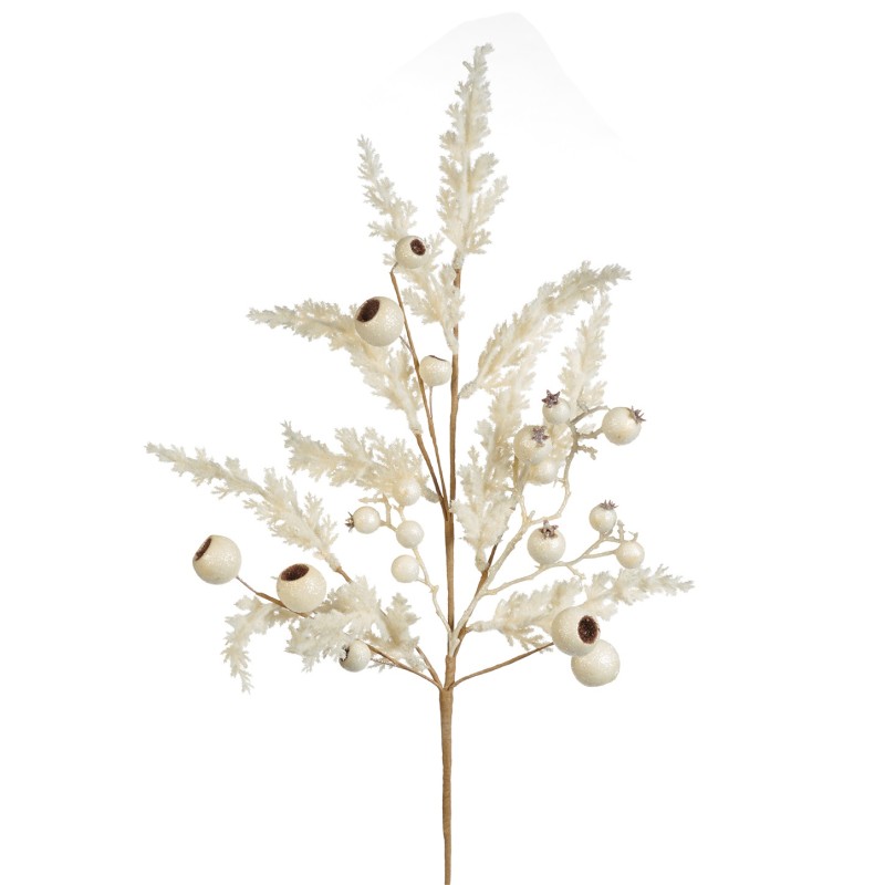 Pinie, Beeren Kieferzweig, Deko Zweig, creme 60cm Goodwill Pinie, Beeren Kieferzweig, Deko Zweig, creme 60cm Goodwill