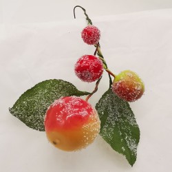 Apfel Fruchtstand, kleines Kunsthandwerk Schatzhauser Weihnachtsschmuck