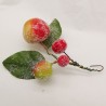 Apfel Fruchtstand, kleines Kunsthandwerk Schatzhauser Weihnachtsschmuck