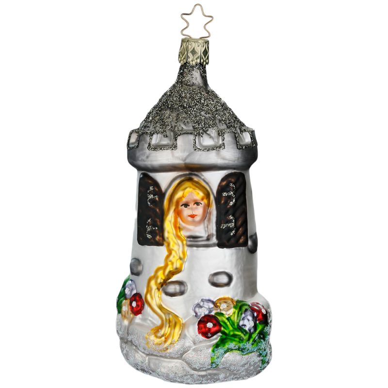 Rapunzelturm - Märchen Christbaumschmuck Ornament aus der Inge-Glas Manufaktur Rapunzelturm - Märchen Christbaumschmuck Ornament aus der Inge-Glas Manufaktur