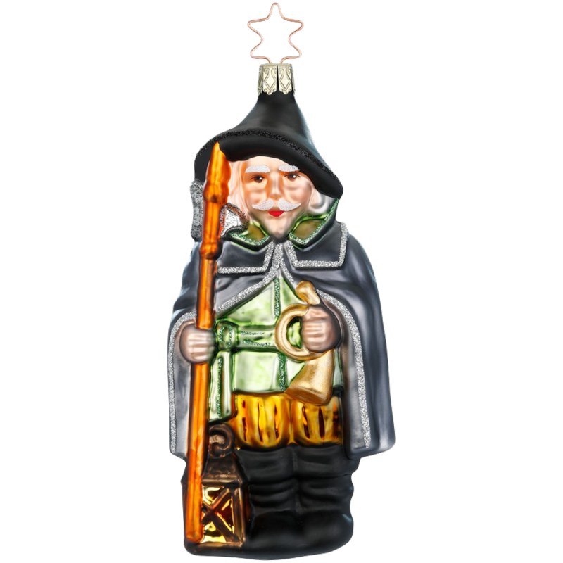Nachtwächter, Glas Figuren Christbaumschmuck 16,5cm Inge-Glas Manufaktur Nachtwächter, Glas Figuren Christbaumschmuck 16,5cm Inge-Glas Manufaktur