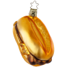 Bratwurst mit Semmel, Drei im Weggla 9cm Inge-Glas Weihnachtsschmuck