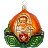 Zauberhafte Kutsche, Cinderella Märchen Christbaumschmuck 11,5cm Inge-Glas Manufaktur