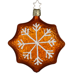 Lebkuchen Stern, Pfefferkuchen Weihnachtsgebäck 9cm - Inge-Glas Weihnachtsschmuck