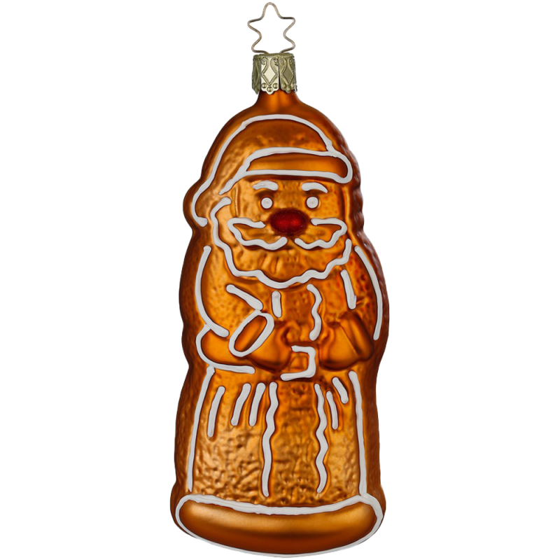 Lebkuchen Santa, Pfefferkuchen Weihnachtsgebäck 13,5cm - Inge-Glas Weihnachtsschmuck Lebkuchen Santa, Pfefferkuchen Weihnachtsgebäck 13,5cm - Inge-Glas Weihnachtsschmuck