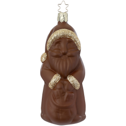 Schokoladenweihnachtsmann, 13cm Weihnachtsschokolade - Inge-Glas Weihnachtsschmuck