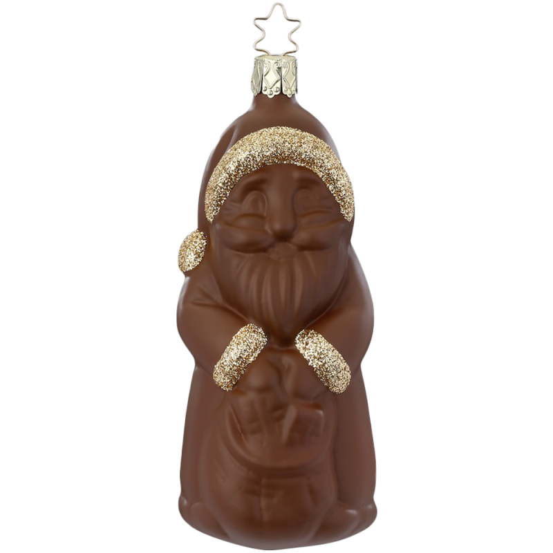 Schokoladenweihnachtsmann, 13cm Weihnachtsschokolade - Inge-Glas Weihnachtsschmuck Schokoladenweihnachtsmann, 13cm Weihnachtsschokolade - Inge-Glas Weihnachtsschmuck