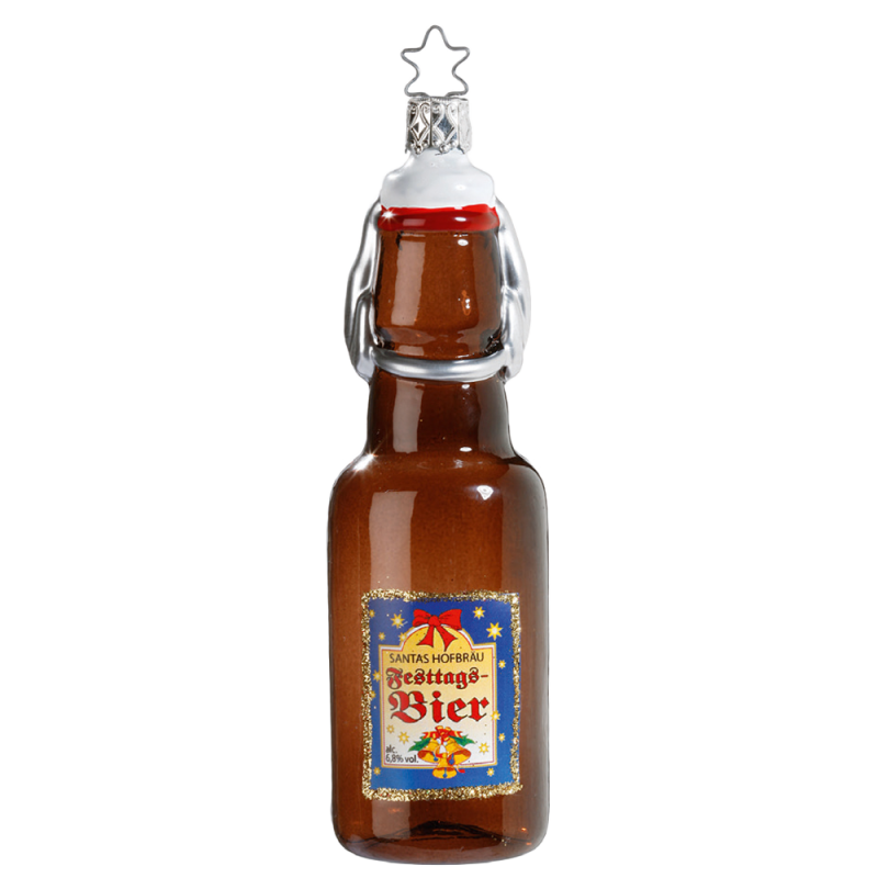 Festtagsbier 13,5cm - Inge-Glas Weihnachtsschmuck
