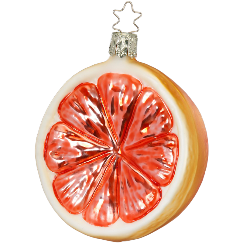 Pink Grapefruit 9cm - Inge-Glas Weihnachtsschmuck Pink Grapefruit 9cm - Inge-Glas Weihnachtsschmuck
