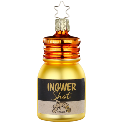 Ingwershot 8cm kulinarischer Muntermacher - Inge-Glas Weihnachtsschmuck