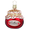 Erdbeermarmelade 6,5cm süßes Frühstück - Inge-Glas Weihnachtsschmuck