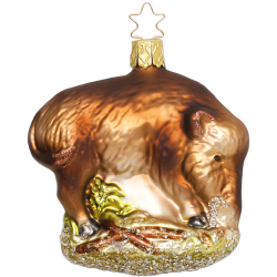 Wildschwein, Schwein 8,5cm Inge - Glas Christbaumschmuck