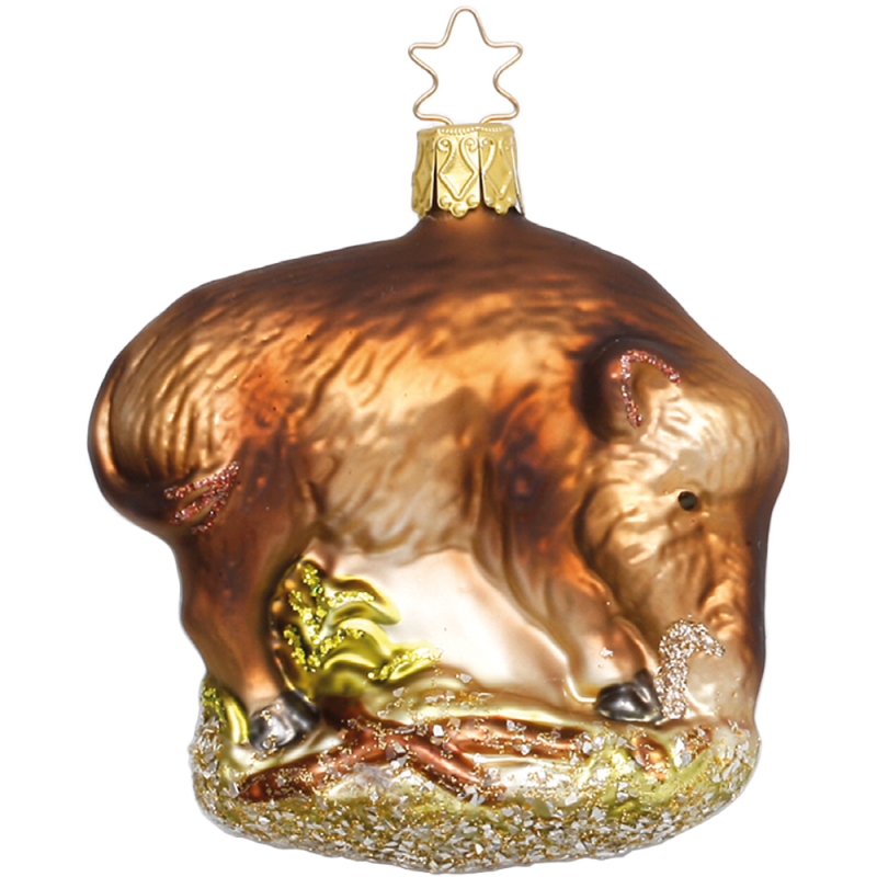 Wildschwein, Schwein 8,5cm Inge - Glas Christbaumschmuck Wildschwein, Schwein 8,5cm Inge - Glas Christbaumschmuck