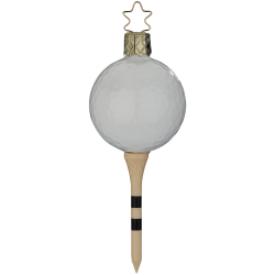 Golfball - bereit zum Abschlag - 11cm - Inge Glas Weihnachtsschmuck