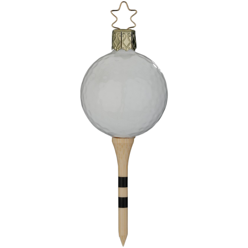 Golfball - bereit zum Abschlag - 11cm - Inge Glas Weihnachtsschmuck Golfball - bereit zum Abschlag - 11cm - Inge Glas Weihnachtsschmuck
