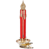 Kerze, Weihnachtskerze rot 13,5cm, Inge Glas Weihnachtsschmuck