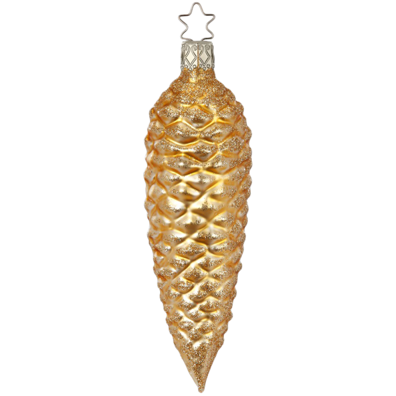 Goldener Zapfen, Tannzapfen 13,5cm, Inge Glas Weihnachtsschmuck Goldener Zapfen, Tannzapfen 13,5cm, Inge Glas Weihnachtsschmuck