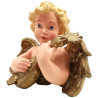 Engel mit Laute, Putto 33cm x 25cm - Goodwill Wanddekoration