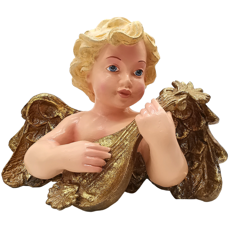 Engel mit Laute, Putto 33cm x 25cm - Goodwill Wanddekoration